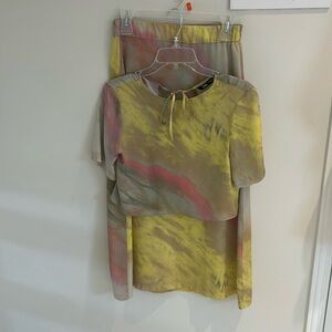 Zara skirts size small and top size XS